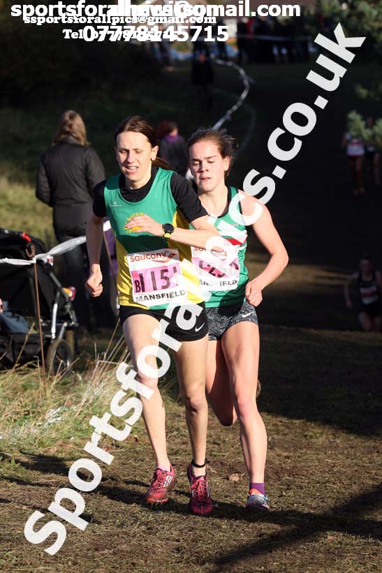 Senior womens National Cross Country Relay, Berry Hill Park, Mansfield. Photo:  David T. Hewitson/Sports for All Pics